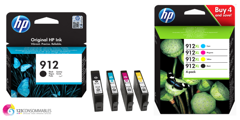 CARTOUCHES JET D'ENCRE POUR HP